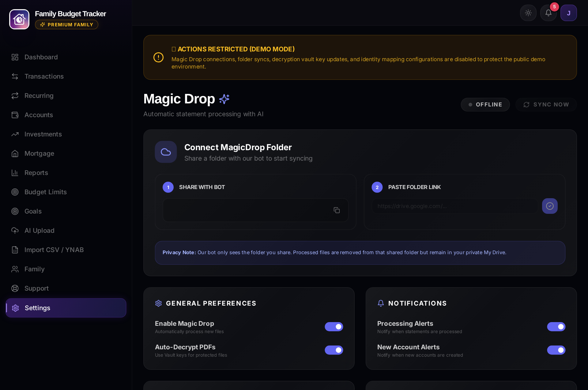 Magic Drop Settings