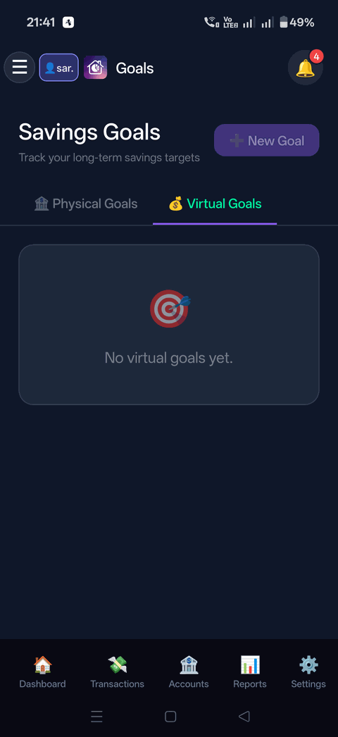 Mobile Goals Flow